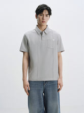 Men's Solid Waffle-Knit Structured Polo Shirt